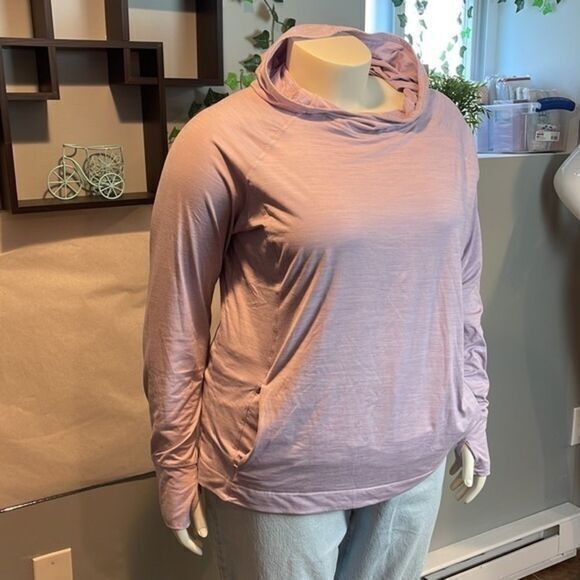 Athleisure Lila Pullover Brushed Tech Stretch thumbholes Active Size 2X - Picture 3 of 8
